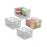 MDESIGN METAL WIRE FOOD STORAGE BASKET ORGANIZER