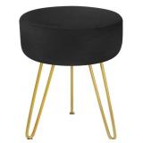 SCRIPTRACT VELVET FOOTREST STOOL OTTOMAN WITH