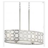 KICHLER SABINE 4 LIGHT OVAL PENDANT WITH BRUSHED