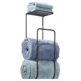 MDESIGN BATHROOM TOWEL HOLDER AND ORGANIZER WITH