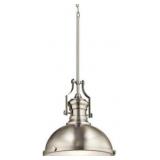 KICHLER LED PENDANT LIGHT, SATIN NICKEL