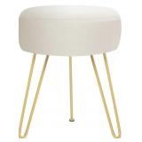 VELVET SOFT MODERN VANITY FOOTSTOOL COLOR, DARK