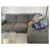 L SHAPED COUCH APPROX 100" X 62"