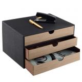 FAUX LEATHER EXECUTIVE OFFICE SUPPLIES DESKTOP