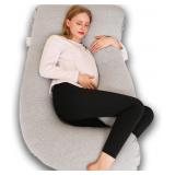 CHILLING HOME 55IN MATERNITY PILLOW, GREY