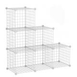 C&AHOME WIRE STORAGE CUBES, METAL GRIDS BOOK