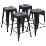 KUNOVA METAL STOOL 12x12x24IN