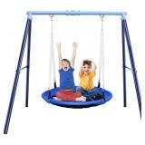 YUANWE SWING SET WITH 45 INCH SAUCER SWING,