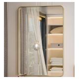 TETOTE GOLD FRAMED INSET MIRROR 30x36x2IN