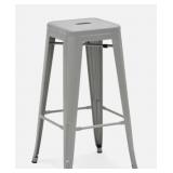 HUDSON IRON BAR STOOL 40X40X76CM, GREY