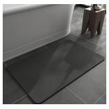 DIATOMITE BATH MAT 50X80CM, DARK GREY