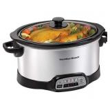 HAMILTON BEACH 6QT SLOW COOKER, POWER TESTED