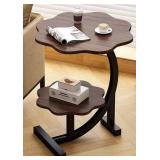 2-TIER SIDE TABLE, 15.75 X 25.59IN, RUSTIC