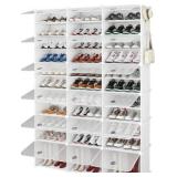 SHOE RACK, 8 TIER SHOE STORAGE CABINET 48 PAIR