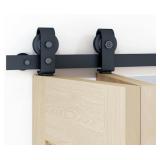 DIYHD BI-FOLDING SLIDING BARN DOOR HARDWARE KIT