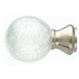 FURNISHLAND CURTAIN ROD WITH GLASS FINALS