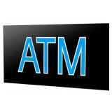 NEWON LED LIGHTED NANO ATM SIGN, 26 X 12 X 1IN