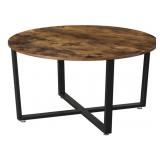 VASAGLE ALINRU ROUND COFFEE TABLE 34.6x18.5IN