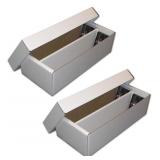 BCW 2-ROW CARDBOARD CARD STORAGE BOX, FITS 1600