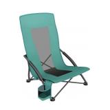 SONGMICS  BEACH CHAIR WITH HIGH BACKREST, CUP