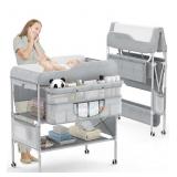 VOCPY BABY CHANGING TABLE WITH WHEELS,PORTABLE