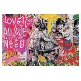 BANKSY LOVE IS ALL YOU NEED DIY PAINT BY NUMBERS