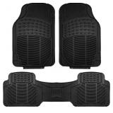 FH GROUP AUTOMOTIVE FLOOR MATS SOLID BLACK