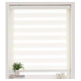 FOIRESOFT ZEBRA BLINDS, BASIC IVORY, 64 X 45IN