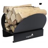 LOGOX HEARTH BIN STEEL INDOOR FIREWOOD RACK,