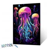 TUCOCOO JELLYFISH PAINT BY NUMBERS KIT WITH