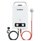 CAMPLUX PORTABLE 6L TANKLESS WATER HEATER, USES