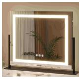 ZKIODV LARGE VANITY MIRROR WITH LIGHT 50 X 60 CM