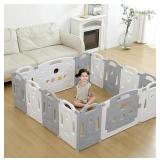 GUPAMIGA PLASTIC PLAYPEN 60x60x24IN SQUARE SET UP