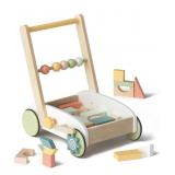 BABY PUSH WALKER WITH BLOCKS 11x14x16IN