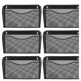 EASEPRES 6 PACK MESH WALL MOUNTED FILE ORGANIZERS