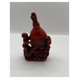 VINTAGE CHINESE CARVED SNUFF BOTTLE