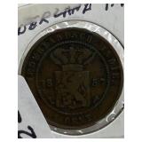 1857 NETHERLAND INDIESï¿½ CENT (OVER 150 YRS OLD)