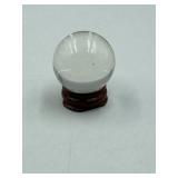 NEW WICCA / MEDITATION QUARTZ CRYSTAL BALL STAND/