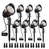 8 PACK MEIKEE 7W LED LANDSCAPE LIGHTING, DC/AC