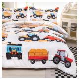 TRACTOR BEDDING SETS, EXCAVATORS COMFORTER FULL