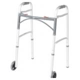 DRIVE MEDICAL 10210-1 2-BUTTON FOLDING WALKER