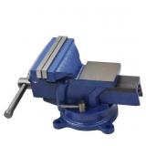 FINDMALL 4IN BENCH VISE WITH ANVIL 360 SWIVEL