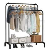 UDEAR FREESTANDING DOUBLE ROD GARMENT RACK, 43.31