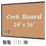 BOARD2BY CORK BOARD BULLETIN BOARD 24 X 36IN