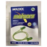 MOLDEX METEORS SMALL CORDED UNDERCUT FOAM EARPLUGS