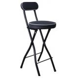 UWEAR FOLDING BAR STOOL WITH BACK, 9.8X15X35.4IN