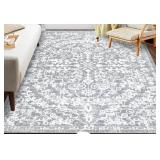 PAUWER NON-SLIP AREA RUG, 98X59IN WASHABLE