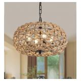 AMZASA RATTAN LIGHT FIXTURE