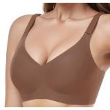 GAILIFE WOMENS MEDIUM COMFORT BRA V NECK WIRELESS