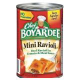 CHEF BOYARDEE 12PCS MINI RAVIOLI, BEEF RAVIOLI IN